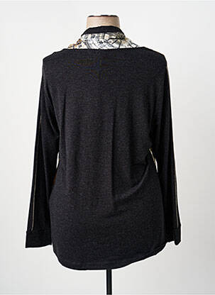 T-shirt manches longues manches longues gris DOLCEZZA femme