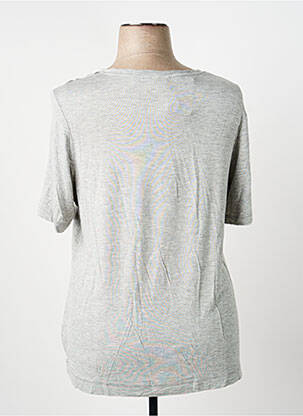 T-shirt sérigraphie manches courtes gris BARBARA LEBEK femme