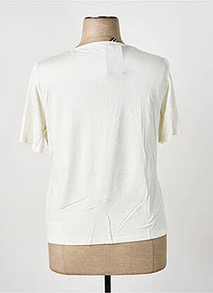Top stretch manches courtes beige FRANK WALDER femme