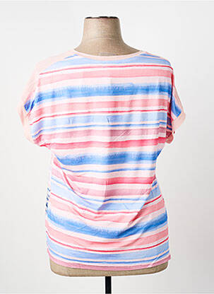 T-shirt col rond manches courtes rose THOMAS RABE femme