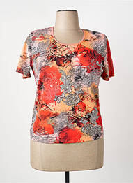 Top coupe fluide manches courtes orange NAYAT femme