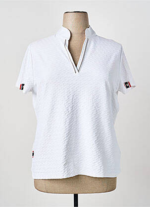 Top stretch manches courtes blanc BETTY BARCLAY femme
