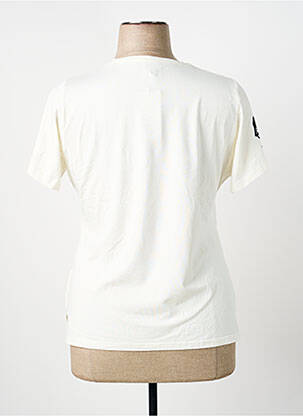 T-shirt stretch manches courtes beige GUY DUBOUIS femme