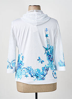 Veste casual col rond blanc ANANKE femme