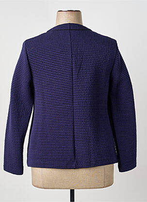 Veste casual col rond bleu TELMAIL femme