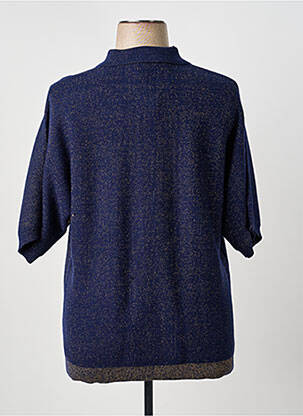 Gilet manches courtes stretch bleu FUEGO WOMAN femme