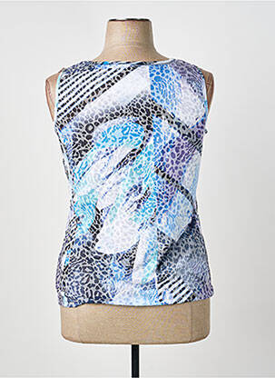 Débardeur stretch sans manche bleu BARBARA LEBEK femme