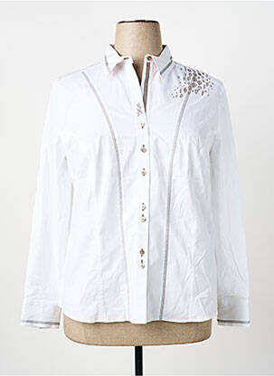 Chemisier coupe cintrée manches longues blanc RABE femme