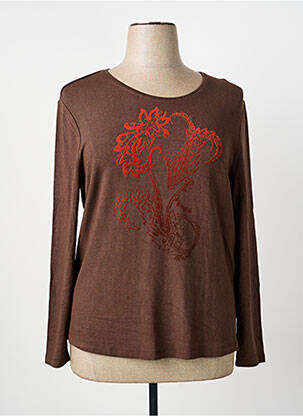 Top marron BARBARA LEBEK femme