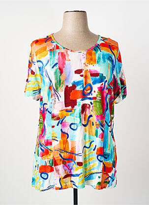 T-shirt bleu GUY DUBOUIS femme