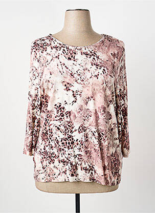 T-shirt manches 3/4 manches 3/4 rose BARBARA LEBEK femme