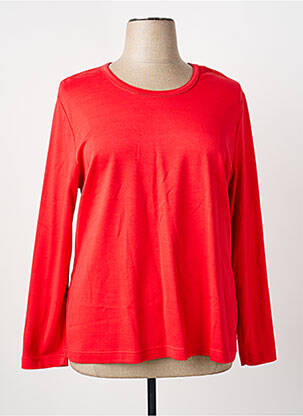 T-shirt stretch manches longues rouge RABE femme