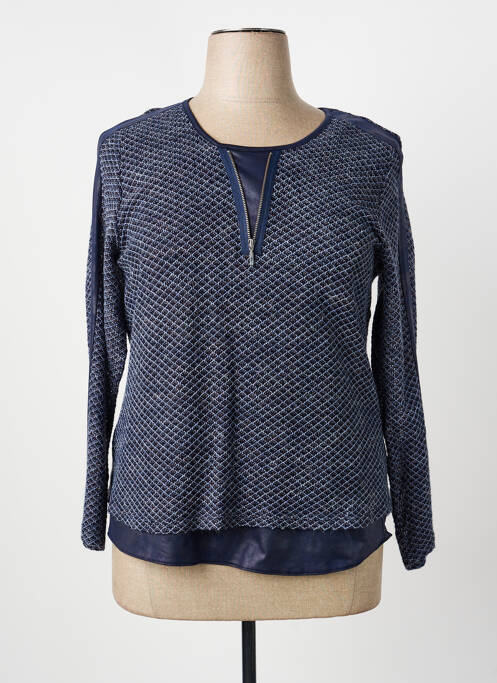 Top stretch manches longues bleu MERI & ESCA femme