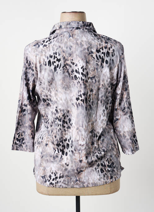 Polo stretch manches 3/4 gris RABE femme