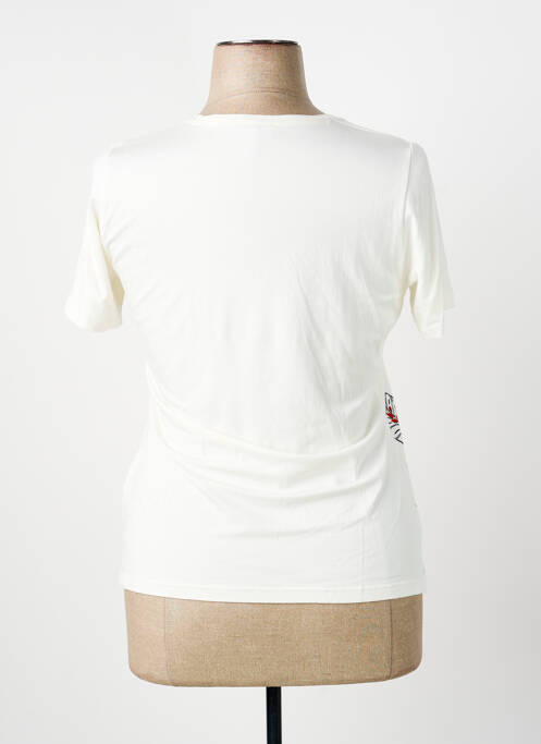 T-shirt sérigraphie manches courtes beige MERI & ESCA femme