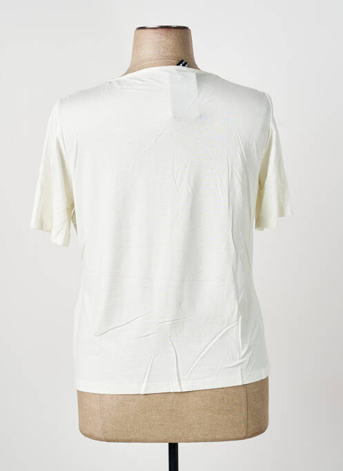 Top stretch manches courtes beige FRANK WALDER femme