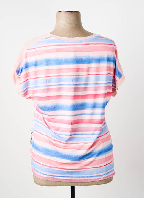 T-shirt col rond manches courtes rose THOMAS RABE femme
