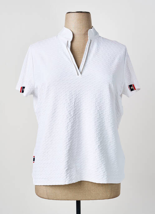 Top stretch manches courtes blanc BETTY BARCLAY femme