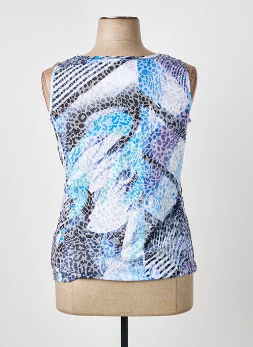 Débardeur stretch sans manche bleu BARBARA LEBEK femme