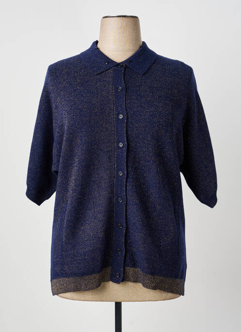 Gilet manches courtes bleu FUEGO WOMAN femme