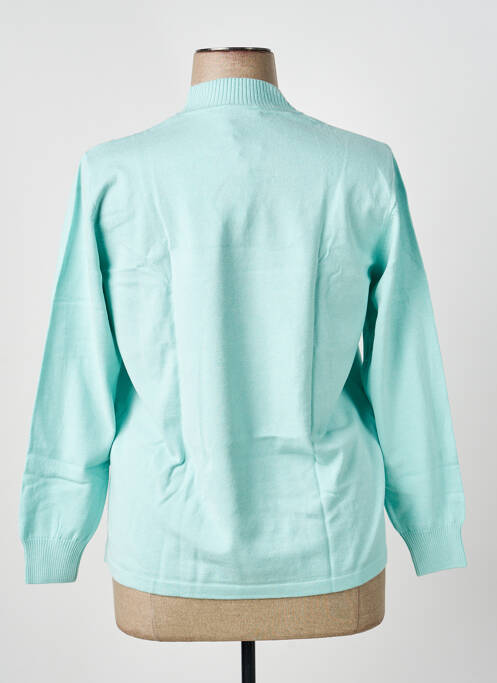 Pull coupe cintrée manches longues bleu RABE femme