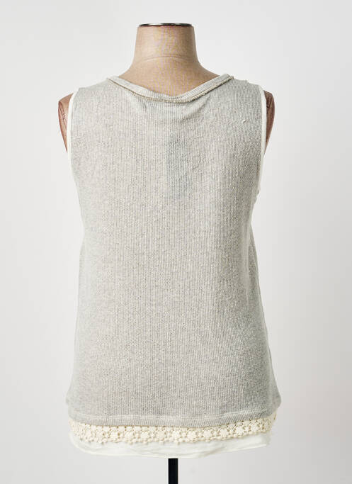 Top stretch sans manche beige PAZ TORRAS femme