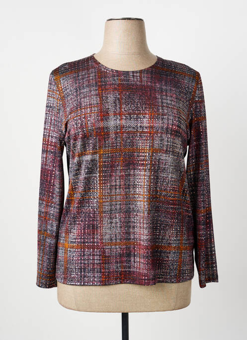 Top stretch manches longues gris GUY DUBOUIS femme