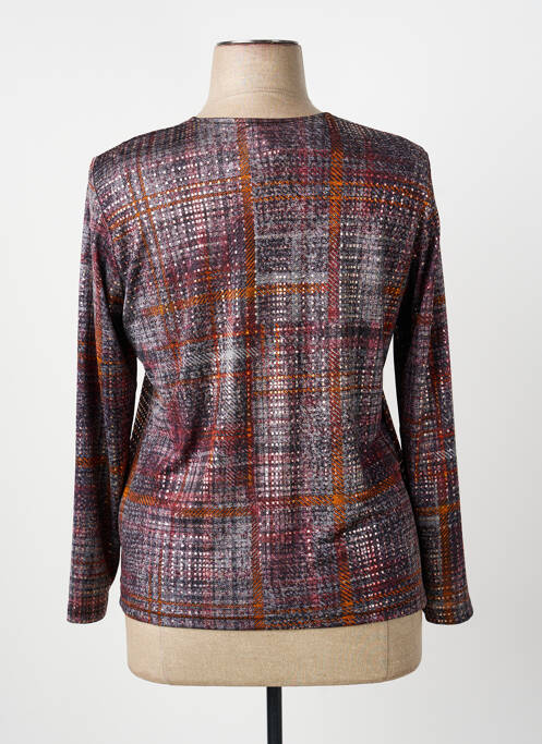 Top stretch manches longues gris GUY DUBOUIS femme