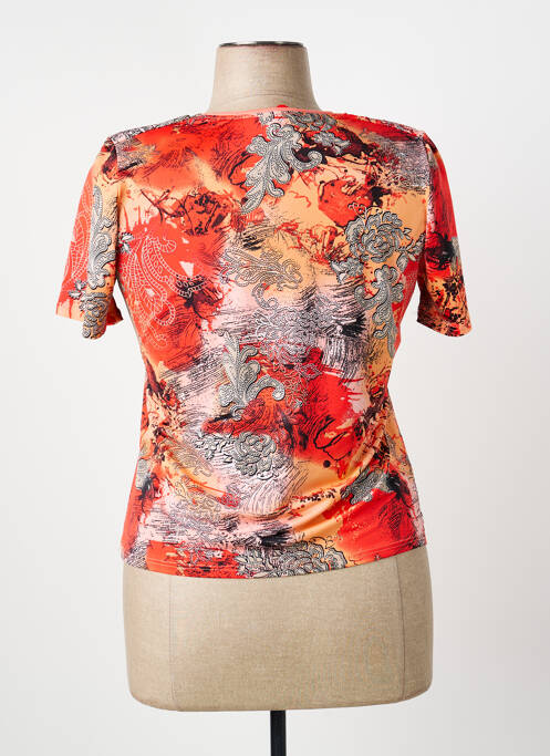 Top coupe fluide manches courtes orange NAYAT femme