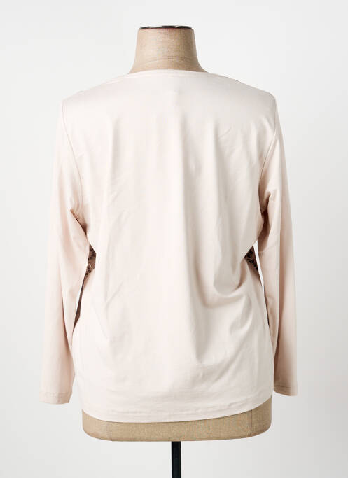 T-shirt stretch manches longues beige RABE femme