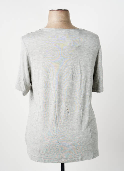 T-shirt sérigraphie manches courtes gris BARBARA LEBEK femme