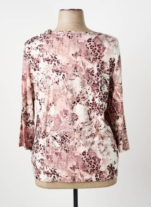 T-shirt manches 3/4 manches 3/4 rose BARBARA LEBEK femme