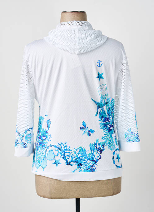 Veste casual col rond blanc ANANKE femme