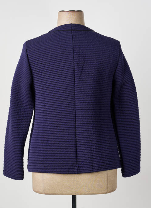 Veste casual col rond bleu TELMAIL femme