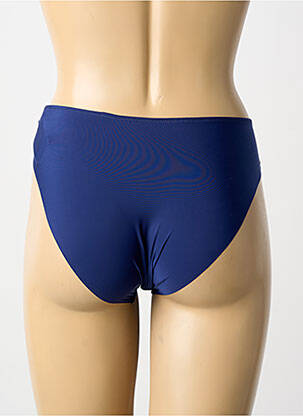 Culotte tissage satiné bleu WACOAL femme