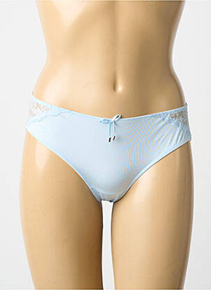 Culotte tissage satiné bleu LINGADORE femme