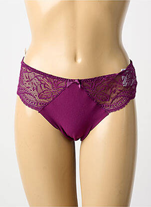 Culotte effet matière satinée violet SIMONE PERELE femme