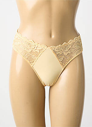 Culotte tissage satiné jaune WACOAL femme