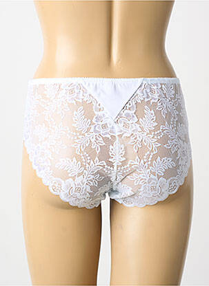 Shorty tissage satiné blanc PIEGE femme