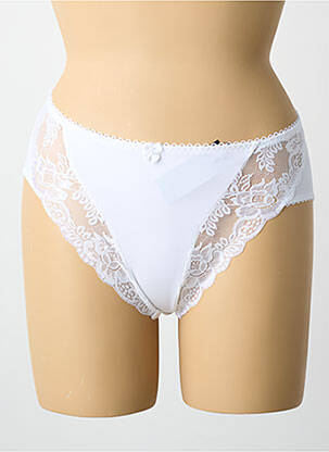 Culotte tissage satiné blanc PIEGE femme