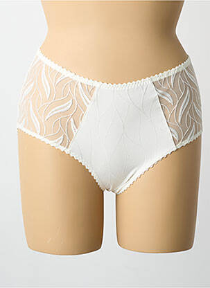 Culotte tissage satiné beige LOUISA BRACQ femme