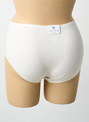 Culotte tissage satiné beige LOUISA BRACQ femme