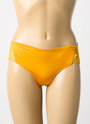 Culotte tissage satiné jaune HANRO femme