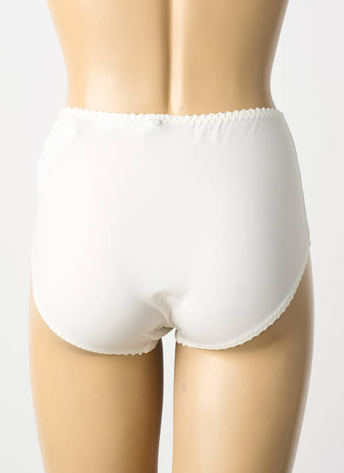 Culotte haute effet matière satinée beige LOUISA BRACQ femme