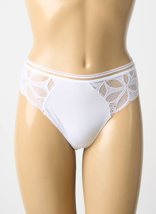 Culotte tissage satiné blanc ANTIGEL femme