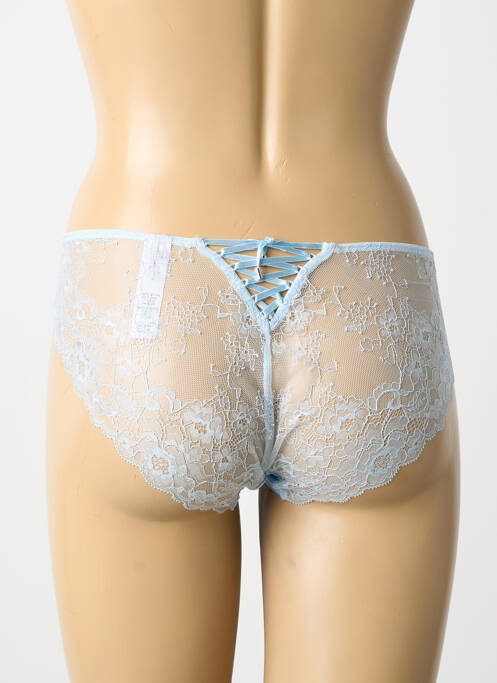 Culotte tissage satiné bleu LINGADORE femme