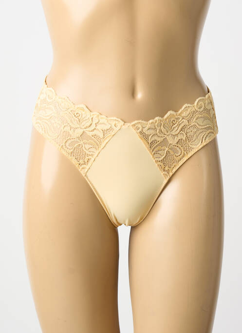 Culotte tissage satiné jaune WACOAL femme