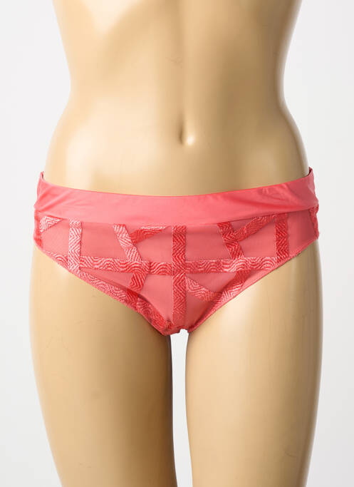Culotte tissage satiné rose LOUISA BRACQ femme