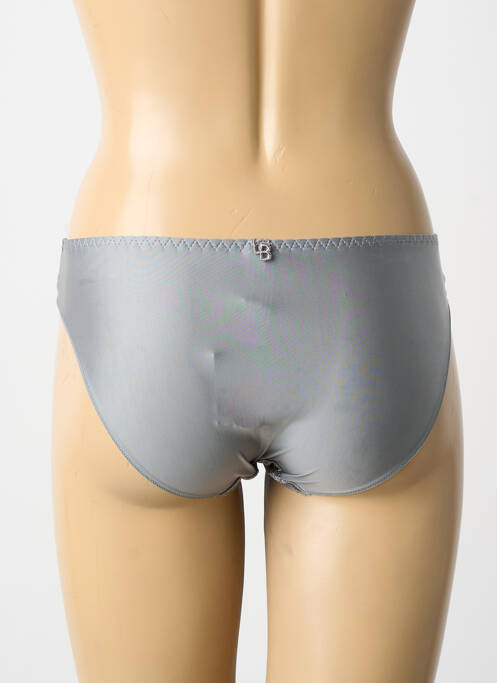 Culotte tissage satiné gris LOUISA BRACQ femme