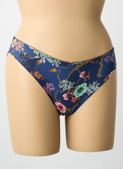 Culotte effet matière satinée bleu ANTIGEL femme